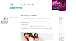 Desktop Screenshot of 3dpasswords.com
